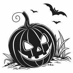 halloween pumpkin vector illustration