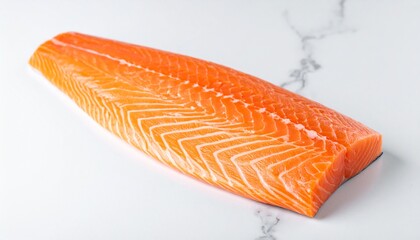 Fresh Salmon Fillet Raw Seafood Ready for Cooking or Sushi High Quality Image