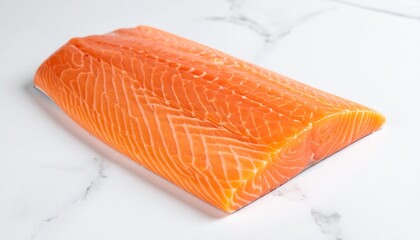 Fresh Salmon Fillet Ready for Cooking Delicious Seafood Dish