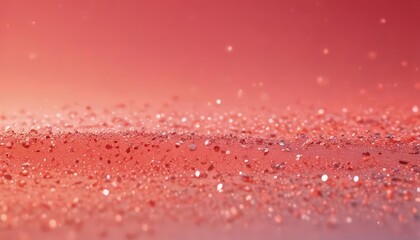 Bright coral holographic gradient, intense sparkle effect,  vivid,  gradient