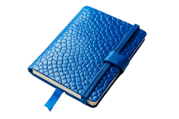 Azure Notebook: Textured Cover, Elastic Closure, Ribbon Bookmark.