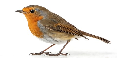 Fototapeta premium robin isolated on white background 