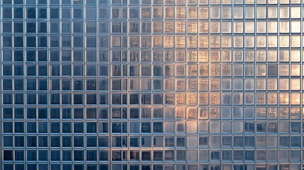 Closeup view of a corporate high-rise, clean and reflective glass panels, crisp urban backdrop, perfect for a business-themed design.  