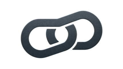 Abstract Linked Chain Design with Modern Metallic Texture for Technology and Connectivity Conce