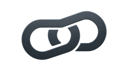 Abstract Linked Chain Design with Modern Metallic Texture for Technology and Connectivity Conce