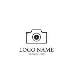 camera logo and vector template