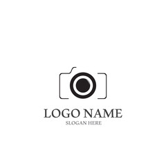 camera logo and vector template