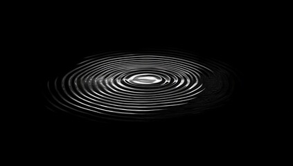 Water droplet impact ripples