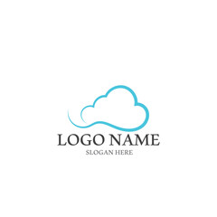 Cloud template vector