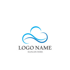 Cloud template vector