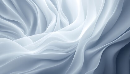 Fototapeta premium Abstract flowing white fabric background