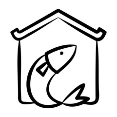 Fresh Fish Market Icon