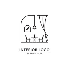 Interior Logo Design Graphic Vector 