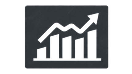 Growth chart upward trend business success financial graph data visualization progress ico