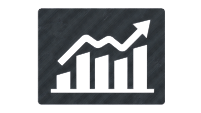 Growth chart upward trend business success financial graph data visualization progress ico