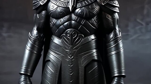 Egyptian God Set in Black Armor - 4K Mythological VFX Asset