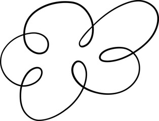 Oversized Petal One Line Flower Sketch