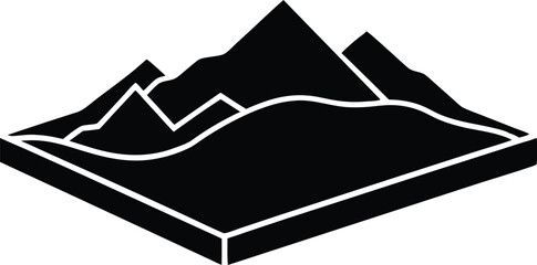 terrain vector icon.