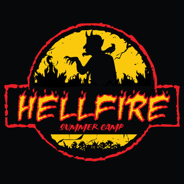 hellfire summer camp badge design.eps