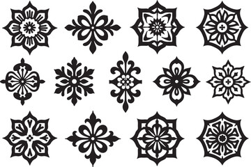Vintage Floral Laser Cut Panel Design &ndash; DXF SVG EPS Bundle

