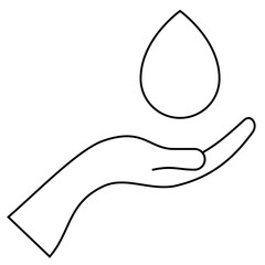 Water hand icon
