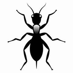 vector illustration of a cartoon bug
