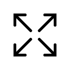 directional cross arrow icon