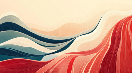 Cartoon hand-drawn simple style lines decorative background