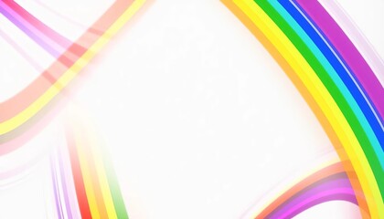 Dynamic diagonal rainbow streaks frame a customizable central area, vibrant pride flag background, rainbow, pattern