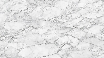 Fototapeta premium Hyper realistic seamless tile texture of natural white Carrara marble stone elegant flat lay showing fine grey veining polished surface ideal background architecture cut out isolated transparent