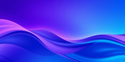 Obraz premium Abstract blue purple gradient wavy background, fluid design for mobile, light, seamless