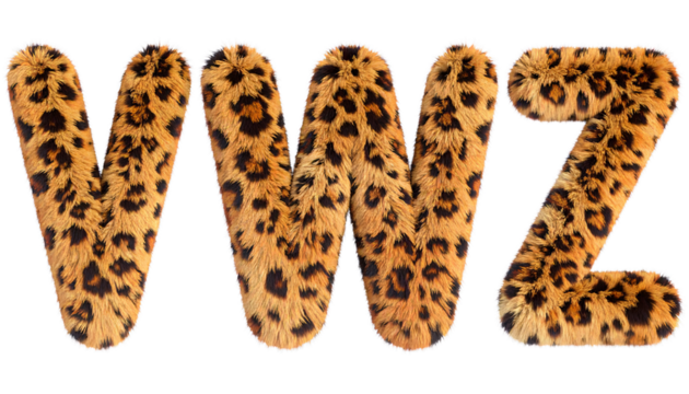 leopard print isolated on white