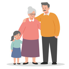 Family embracing elderly woman - heartwarming family moment with adult children and grandchildren tenderly hugging senior woman, sharing love, care and intergenerational bond.