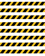 caution line warning illustration for helping guide