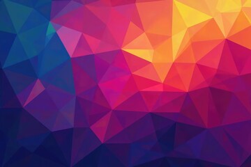 Obraz premium Geometric shapes, continuous motif, vibrant hues, illustration, art, illusion