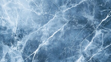 Natural steel blue marble texture seamless polished tile surface in flat lay with cold tone veins and soft patterns 