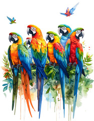 Naklejka premium blue and yellow macaw