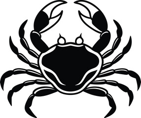 vector illustration of a crab