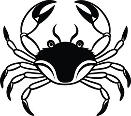 crab on white background