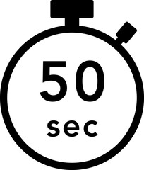 50秒のストップウォッチのアイコン
