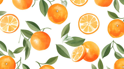 Professional Seamless Pattern with Orange Stains on White Background for Design Projects