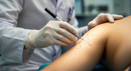 Arm Marking Surgery Preparation