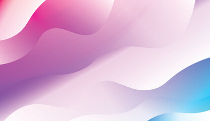 Wave Modern Background. For Business Presentation Wallpaper, Flyer, Cover. Vector Illustration with Color Gradient.