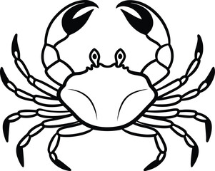 vector illustration of a crab