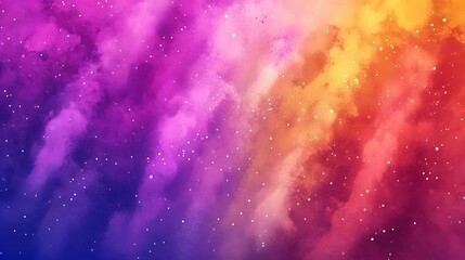 Obraz premium Vibrant cosmic nebulae with subtle light-speckles.