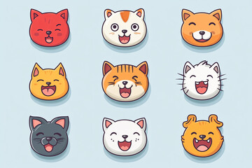 Fototapeta premium Emoji Emoticon Design