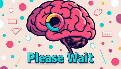 Creative Brain Waiting Sign