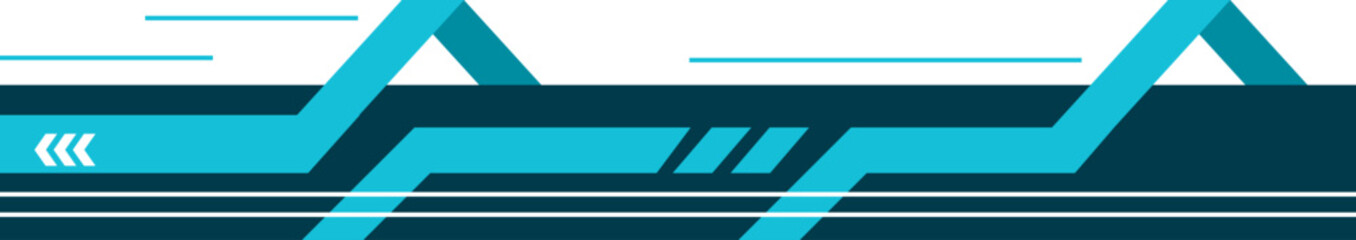 Geometric Footer 