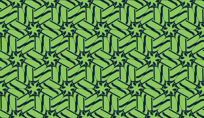 Pattern with abstract illusion triangles. Vector illustration. For your business, presentation, fashion print. light, dark green color. seamless