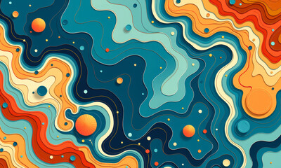 Abstract Fluid Art Design